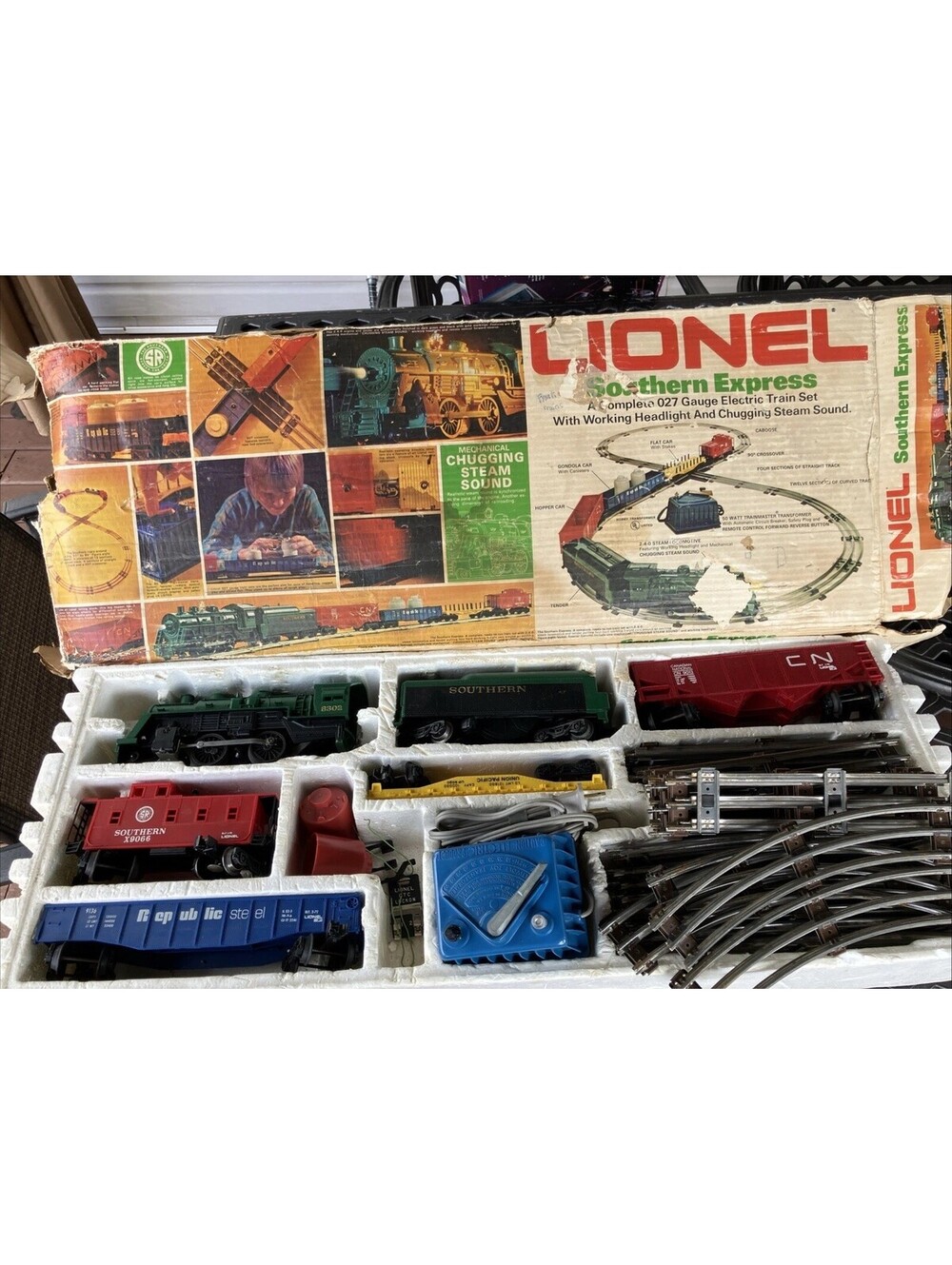 Vintage Lionel Southern Express #12033 O27 Gauge Electric Train Set Complete Box